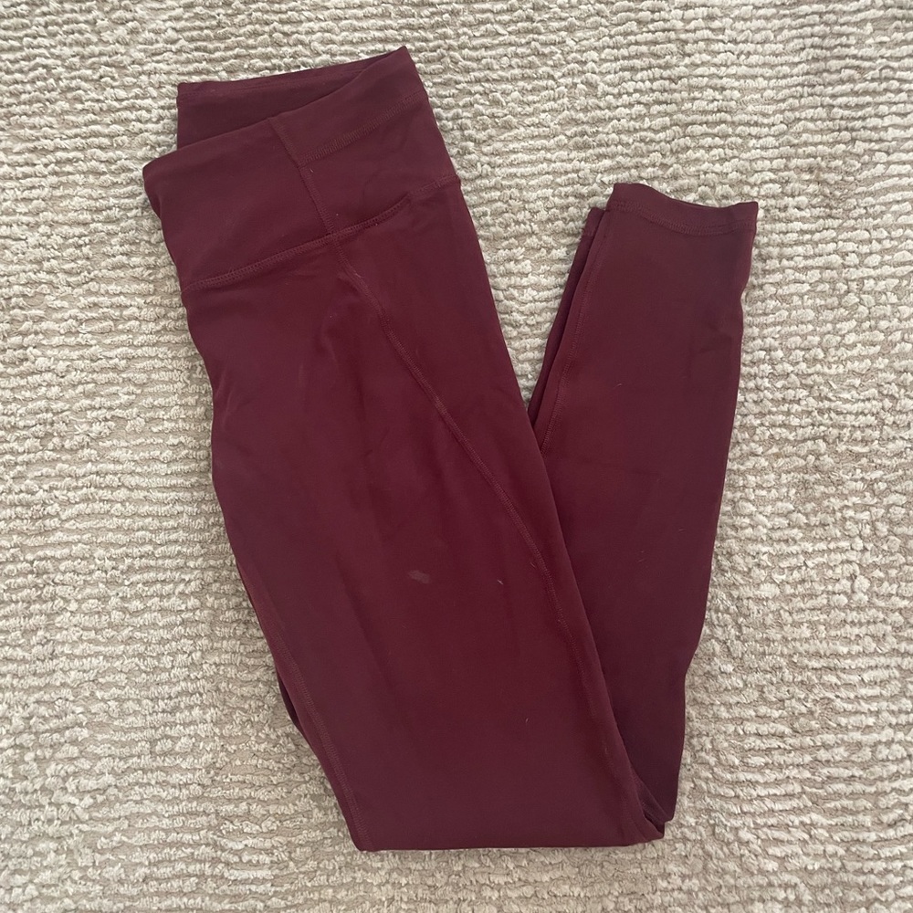 Prana Burgundy Leggings
